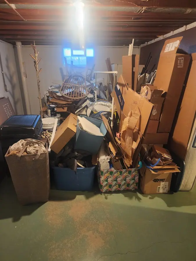 Roll-off dumpster container at job site for Concrete Dumpster Rental in Canal Winchester